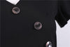 Robe Vintage Boutons Noir