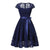 Robe Vintage Broderie Marine