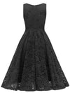 Robe Vintage Broderie Noir