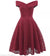 Robe Vintage Broderie Rouge