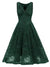 Robe Vintage Broderie Vert