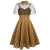 Robe Vintage Carreaux avec Voile