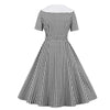 Robe Vintage Carreaux Noir