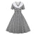 Robe Vintage Carreaux Noir