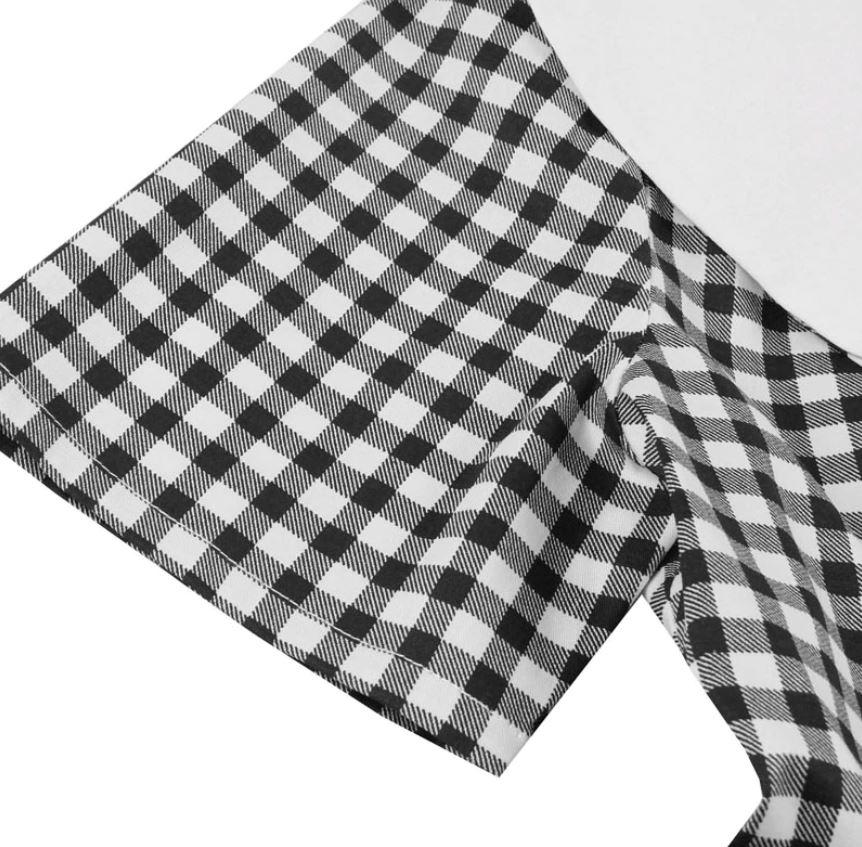 Robe Vintage Carreaux Noir