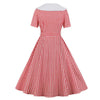 Robe Vintage Carreaux Rouge