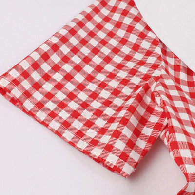 Robe Vintage Carreaux Rouge