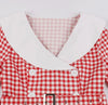 Robe Vintage Carreaux Rouge