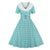Robe Vintage Carreaux Turquoise