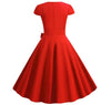 Robe Vintage Ceinture Rouge