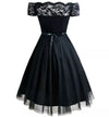 Robe Vintage Ceremonie Noir