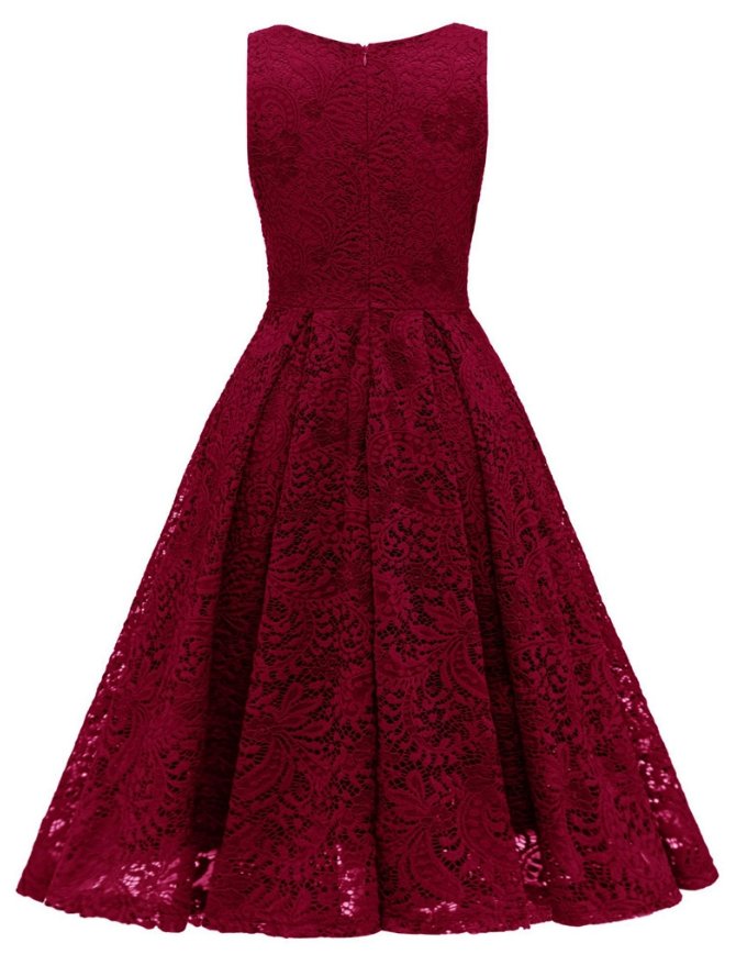 Robe Vintage Ceremonie Rouge