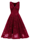 Robe Vintage Ceremonie Rouge