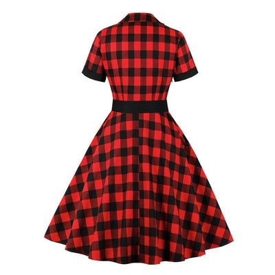 Robe Vintage Chemise Carreaux