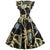 Robe Vintage Chic Rétro Voyante
