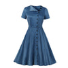 Robe Vintage Col Bateau