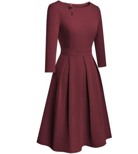 Robe Année 60 70 Bordeaux