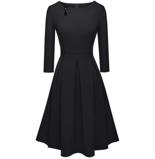 Robe Année 60 70 Noire