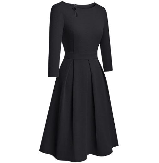 Robe Année 60 70 Noire