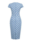 Robe Vintage Col Carré Pois
