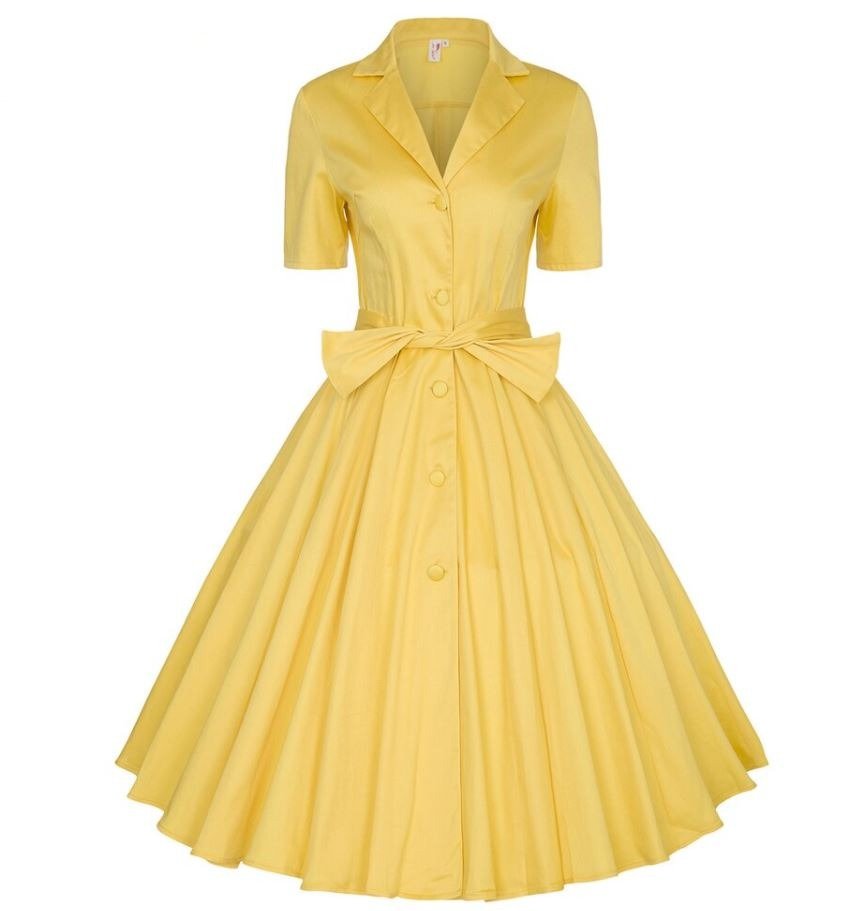 Robe Vintage Col Cranté