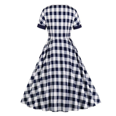 Robe Vintage Coton Carreaux