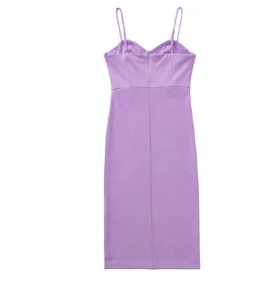 Robe Vintage Crayon Années 40 Lavande