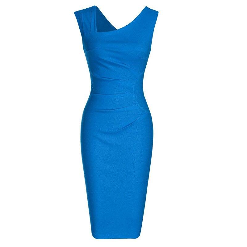 Robe Vintage Crayon Chic Bleu