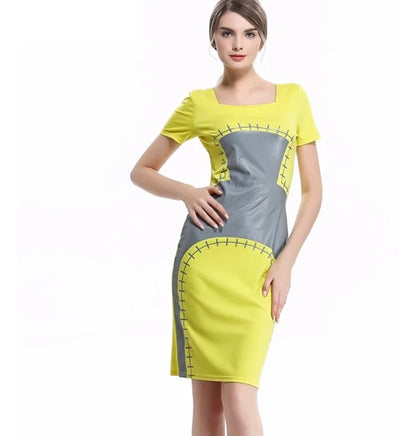Robe Vintage Crayon Chic Jaune