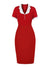 Robe Vintage Crayon Chic Rouge