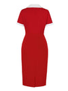 Robe Vintage Crayon Chic Rouge