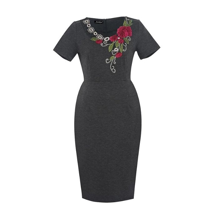 Robe Vintage Crayon Grande Taille