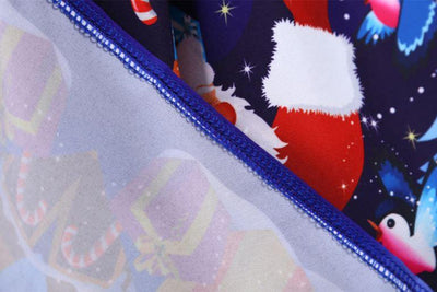 Robe Vintage de Noel Marine