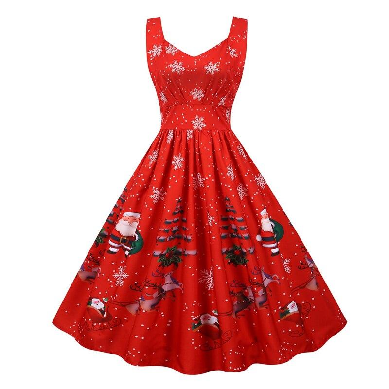 Robe Vintage de Noel Rouge