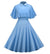 Robe Vintage de Soirée Bleu