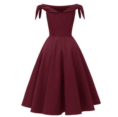 Robe Vintage de Soirée Bordeaux