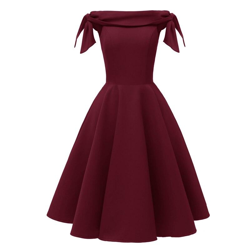 Robe Vintage de Soirée Bordeaux