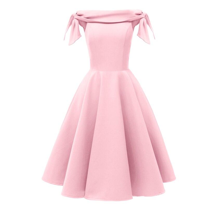 Robe Vintage de Soirée Rose