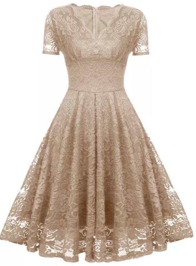 Robe vintage beige hot sale