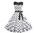 Robe Vintage Dentelle Blanche Pois