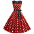 Robe Vintage Dentelle Rouge Pois