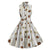 Robe Vintage Dessin Sans Manches
