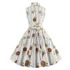Robe Vintage Dessin Sans Manches
