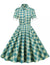 Robe Vintage Ecosse Vert