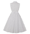 Robe Vintage Femme Noire et Blanche
