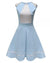Robe Vintage Femme Bleu Pois