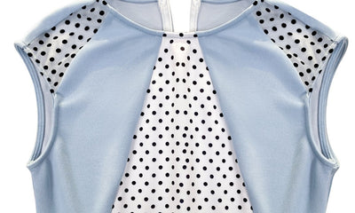 Robe Vintage Femme Bleu Pois
