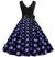 Robe Vintage Femme Violet Pois