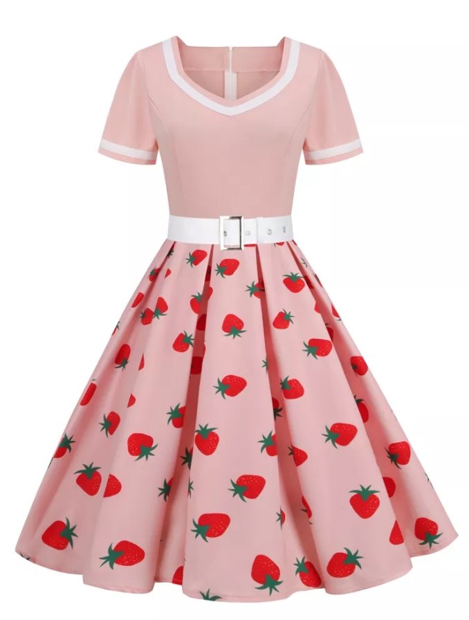 Robe Vintage Fraises