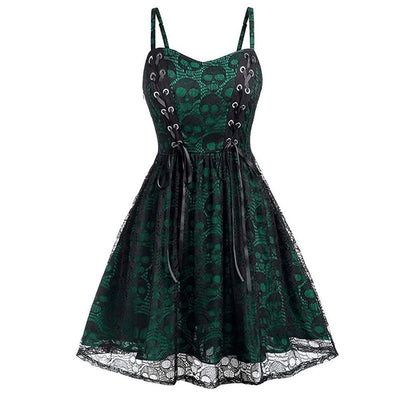Robe Vintage Gothique Vert